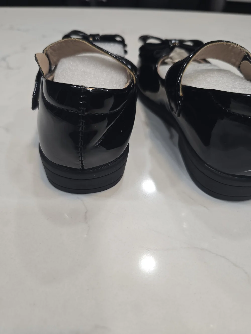 Girls' Black Bow Shoes